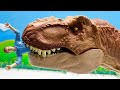 Tyrannosaurus Eat 30 Dinosaurs | Jurassic world Fun Video