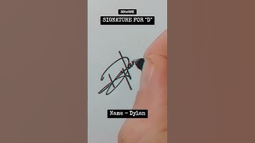 Signature for D | Dylan | SBtellME Calligraphy and Handwriting #shorts #signature #calligraphy
