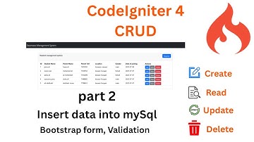 #2 How to Insert Data into MySQL with CodeIgniter 4 and Bootstrap Form Validation