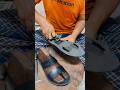 Two-strap leather shoes are handmade. #making #shoes #handmade