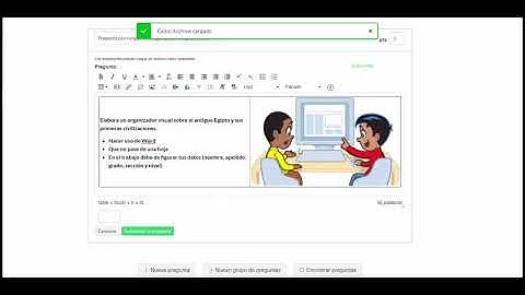 Pregunta de desarrollar - Canvas