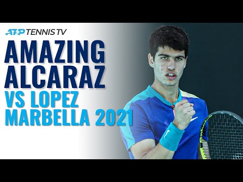 Stunning Tennis From 17-year-old Carlos Alcaraz vs 39-year-old Lopez! | Andalucia Open 2021