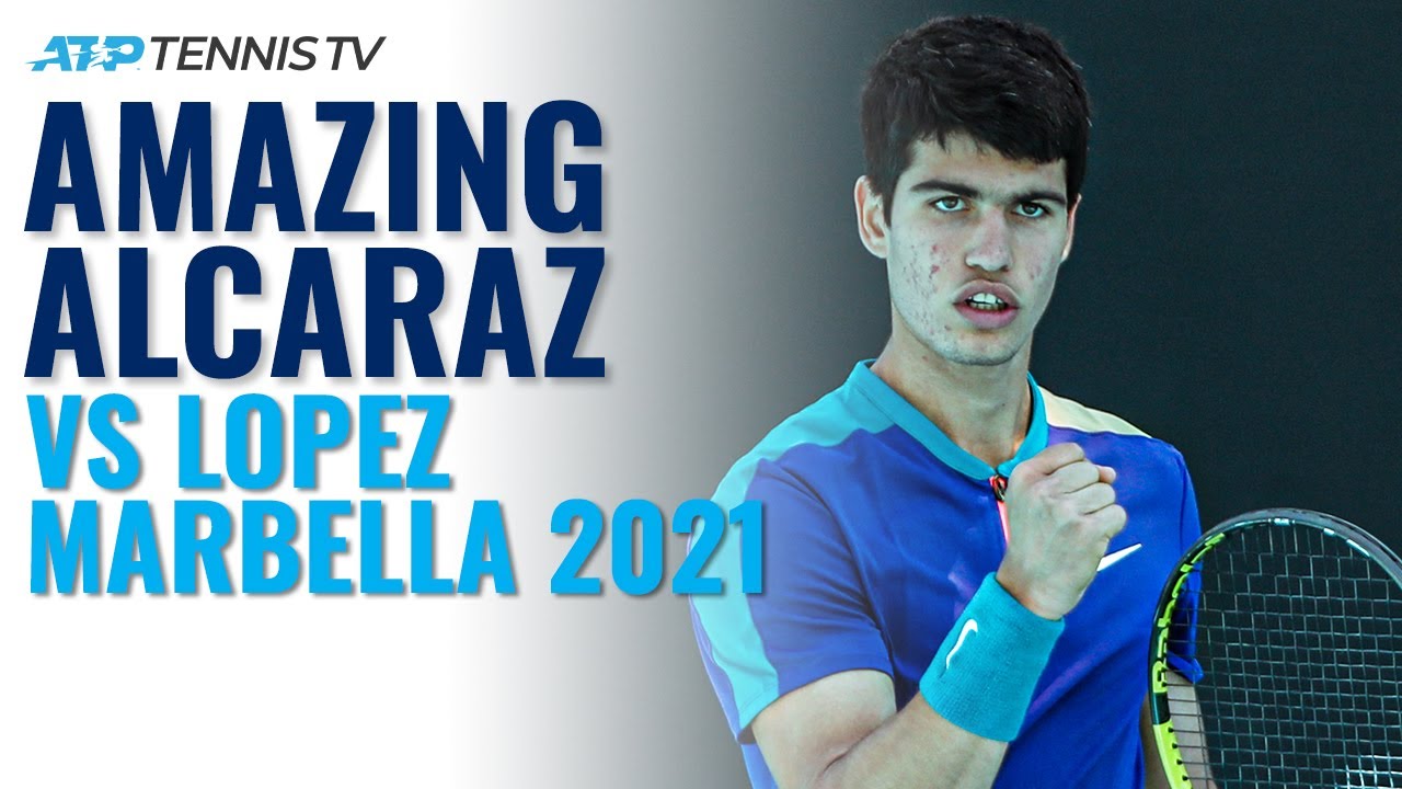 Stunning Tennis From 17-year-old Carlos Alcaraz vs 39-year-old Lopez! Andalucia Open 2021