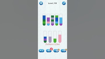 water sort puzzle game level 108 Numpuz #watergames #sort #androidgames #games #short #funnygaming