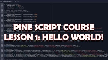 Pine Script [OUTDATED V4] Tutorial | Lesson 1 |  Introduction: Hello World!