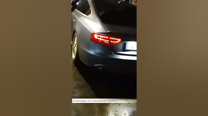 AUDI A5 3.0 b8 TDI Downpipe Sound mit Bearbeiteten Endtöpfe