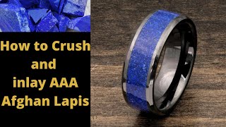 How to inlay Lapis into rings!