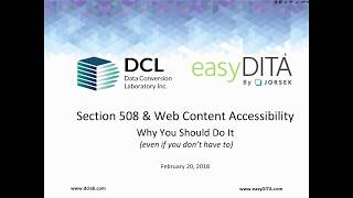 Section 508 Web Content Accessibility Why you should do it
