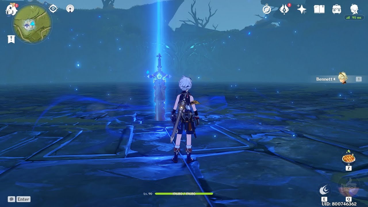 C1 Bennet Lv90 VS Andrius Lupus Boreas Lv94 | Genshin Impact