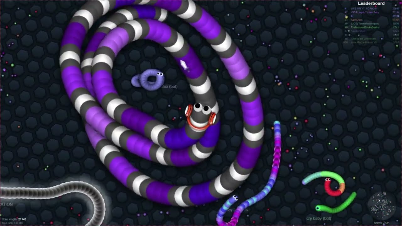 DOMINATING MASTER SNAKE WIPES OUT THE ENTIRE SERVER! // ELITE GAMEPLAY! // EPIC SLITHER.IO GAMEPLAY!