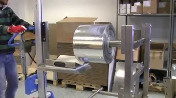 Reel lifting with trolley and V block attachment - Advanced Handling