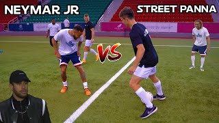: Street Panna vs Neymar Jr 1v1 Challenge!! Ft Xavi Simons!! PSG in Qatar!