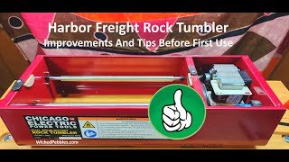 Harbor Freight Rock Tumbler Improvements Tips Before First Use