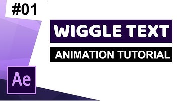 After Effects | Create  Simple Wiggle Text Animation