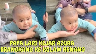 LIVE AZURA BERJEMUR DI PINGGIR KOLAM PAPA MAMA JERIT2 TAKUT NYEMPLUNG