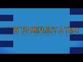 How to create text reflection using PixelLab Android app