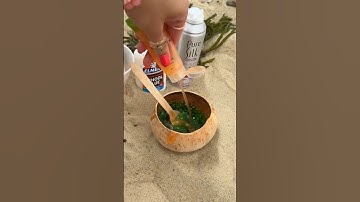 I Made SLIME at THE BEACH! 😱🏖️🌊👙*how to make slime*