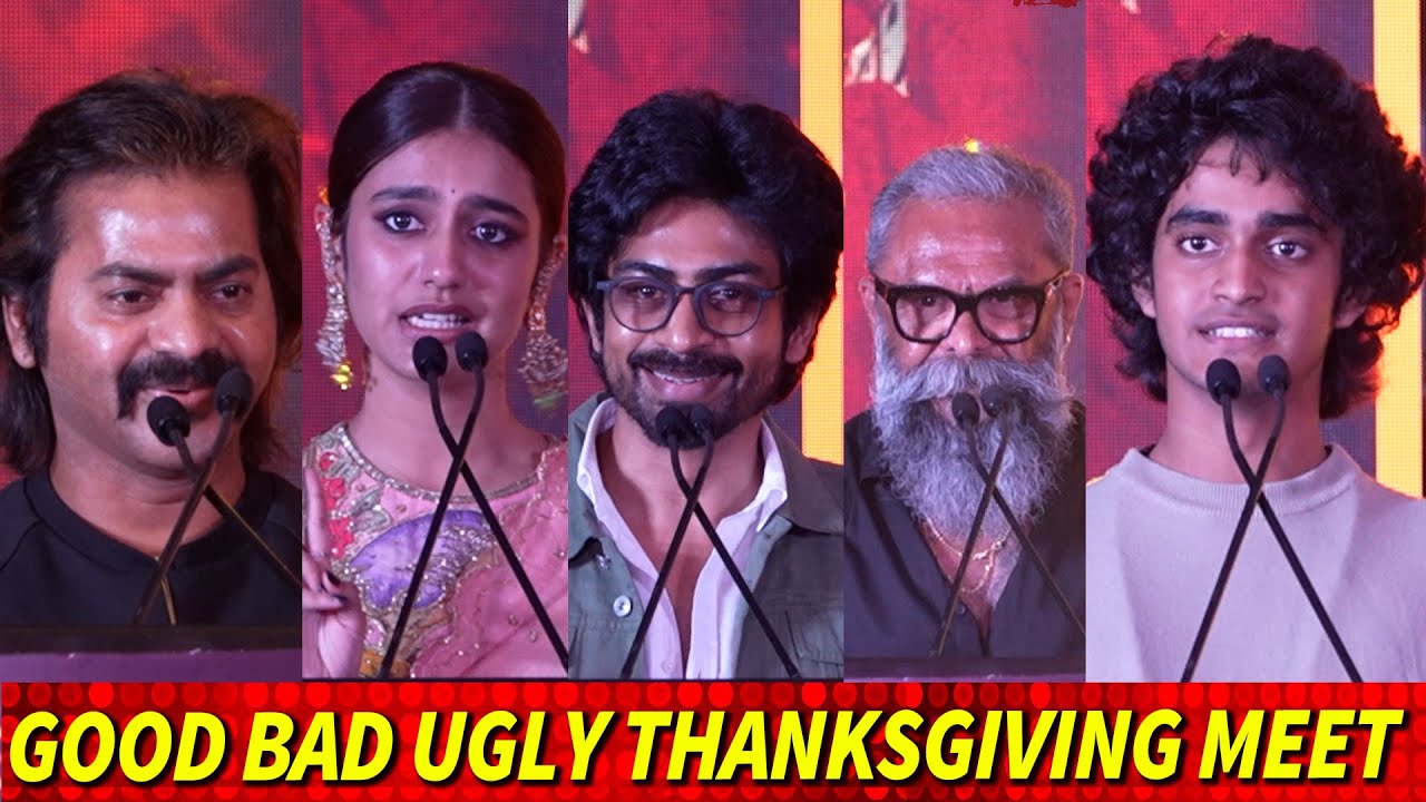 Arjun Das, Priya Prakash Varrier, Redin Kingsley Speech @ Good Bad Ugly ...