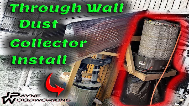 How To Install A Dust Collector Through A Wall!! Small Shop Dust Collection