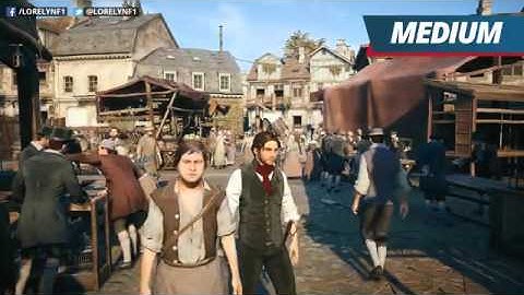 Assassins Creed   Unity Graphics Comparison   Low   Medium   High   Very High   Ultra High   PC HD