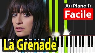 Clara Luciani - La grenade Accords Piano Facile chords