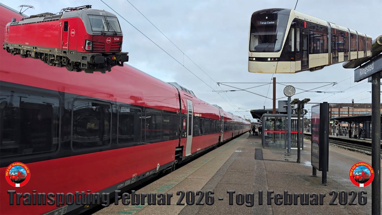 Trainspotting Februar 2026 - Tog I Februar 2026