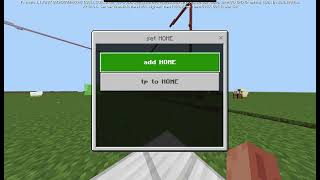 minecraft be set home addon