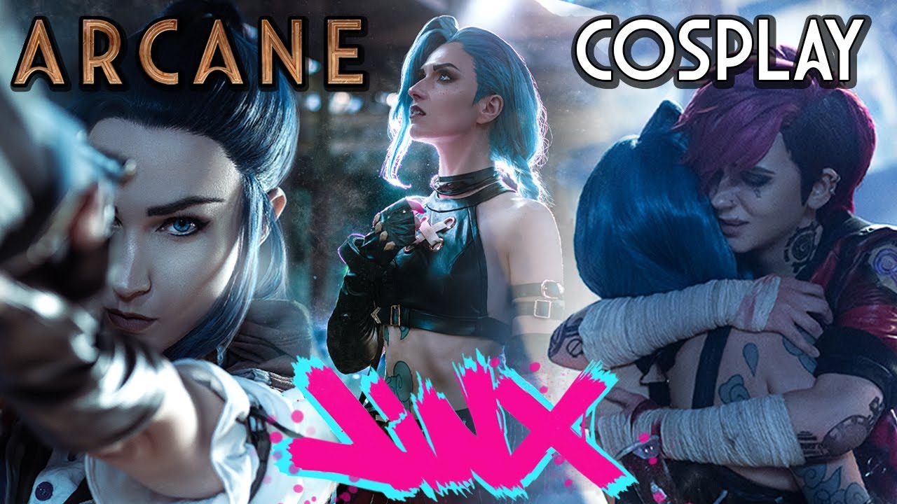JINX ARCANE VI Caitlyn League of Legends LoL Cosplay - YouTube