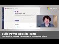 Build Power Apps in Microsoft Teams | Microsoft Ignite 2020