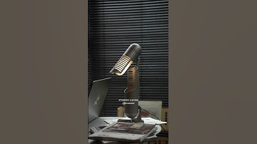 A desk light with attitude.#3dprinted #desklamp #retrostyle #homedecor #lightingideas #tablelamp