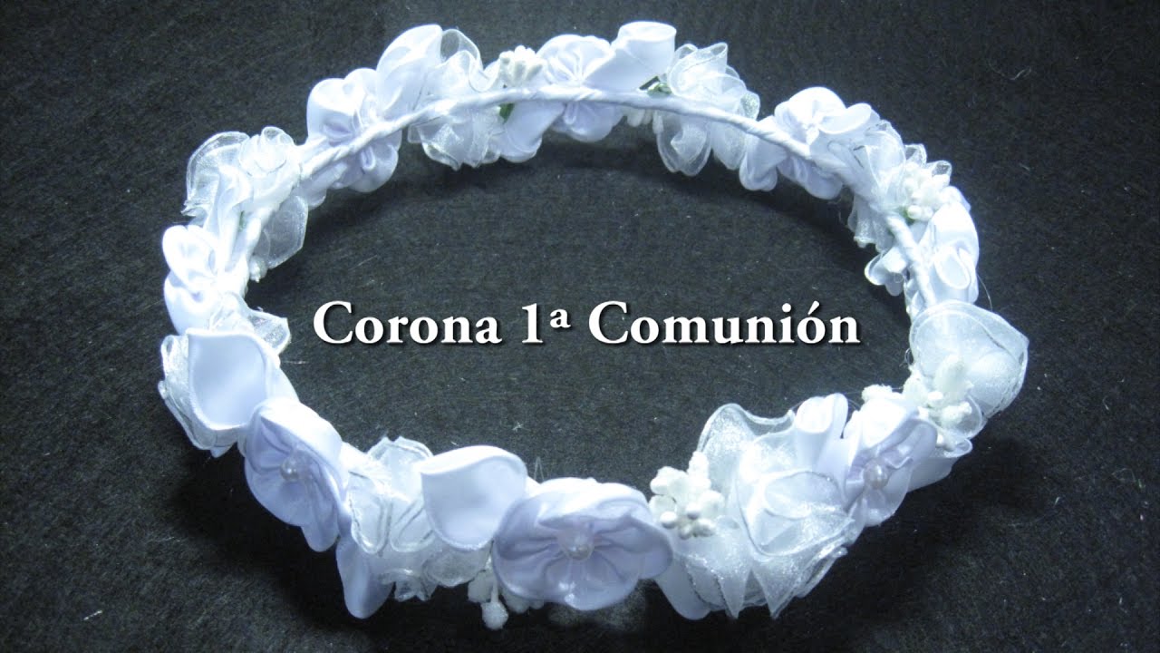 Comiendo Civil Mes DIY -👰 Corona de Primera Comunión# - DIY -👰 First Communion Crown -  YouTube