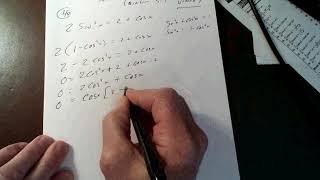 Solve Trig Functions section 5 3 Video 7