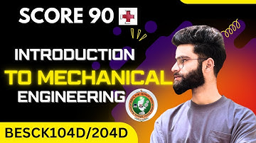 Introduction To Mechanical Engineering Vtu Important Questions |BESCK104D/204D