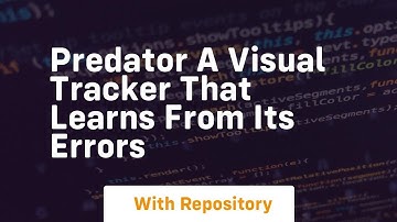 predator a visual tracker that learns from its errors