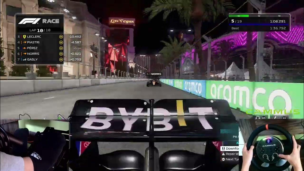 F1 Racing at Las Vegas Strip Circuit with Cammus C5 YouTube