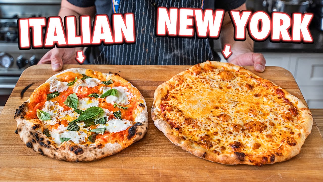 New York Pizza Vs. Italian Pizza | Joshua Weissman