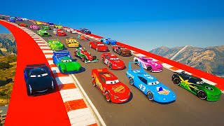 Race Disney Cars Сrazy Ring Track McQueen \& Friends The King Chick Hicks Jackson Storm Carla Veloso