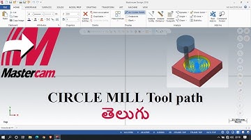 Circle mill Mastercam Telugu #mastercam #telugu #mastercam2d #cam #cnc #circlemill #mechanical
