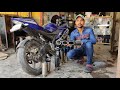 Loudest Exhaust For Motorcycle | Modified R15 V2| V3 exhaust | Toce Exhaust | Sc project | Akrapovic