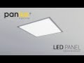 Panlux led panel builtin office light installation