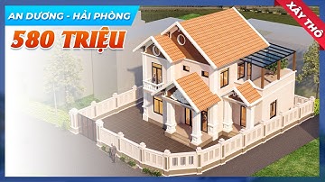 Cuốn Hút Mẫu Biệt Thự 2 Tầng Mái Nhật Hiện Đại Xây Thô 580 TRIỆU Tại Huyện Thủy Nguyên TP Hải Phòng