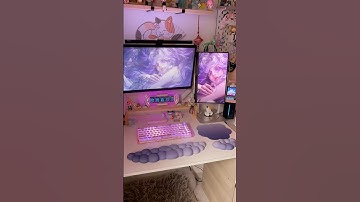 Purple is my favorite color #music #fy #unboxing #desksetup #kawaii #mousepad #wristrest #giftideas