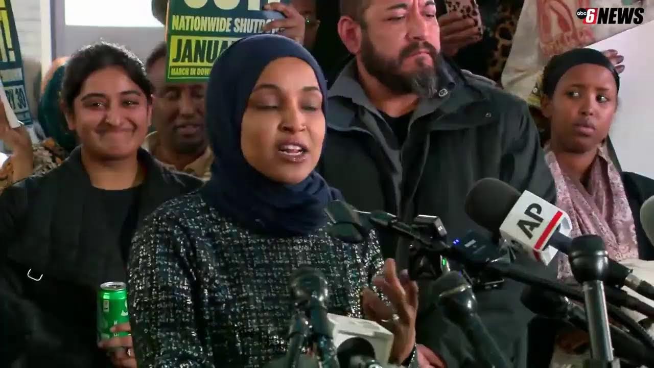Rep. Omar holds press conference on ICE impact on business ...