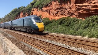 802 104 passing the Dawlish seawall (Jobs a gooden)