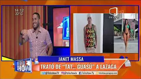 Janet Massa trat de "Tat... guas" a Lazaga.#TeleShow