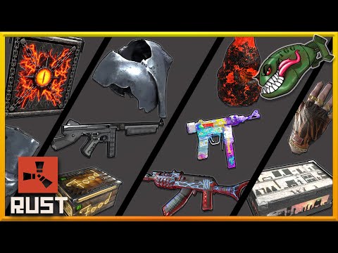 Rust Skins | Black Diamond Thompson, Neon Food Storage, Nocturnal Beast AR, Sweet Dreams SMG #375