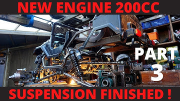 Homemade 4WD Mini FJ40 Power Wheels Go Kart Build Gets New Engine + Suspension Finished !