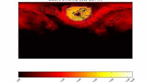 HF Propagation Simulation: Variation of Time at 14.1 MHz - SNR
