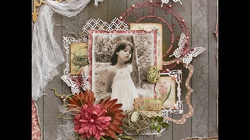 Mixed Media Scrapbook Page Video Tutorial