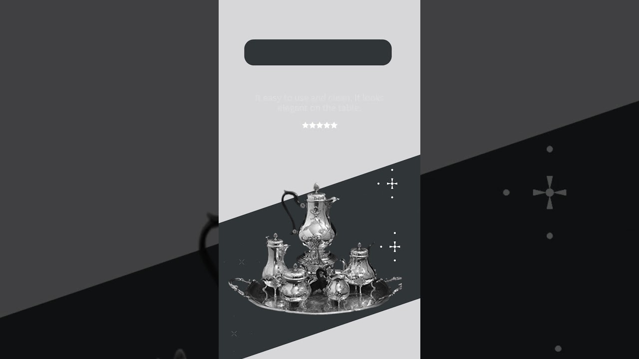 BB Antique 5pc French 950 Sterling Silver Tea Set, Christofle Serving Tray., 7pcs.